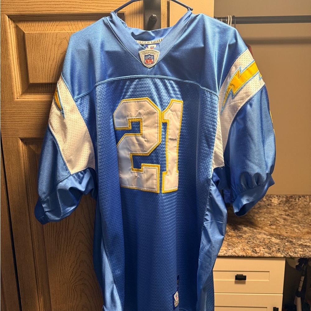 Chargers Powder Blue Football NFL Jersey. Tomlinson.